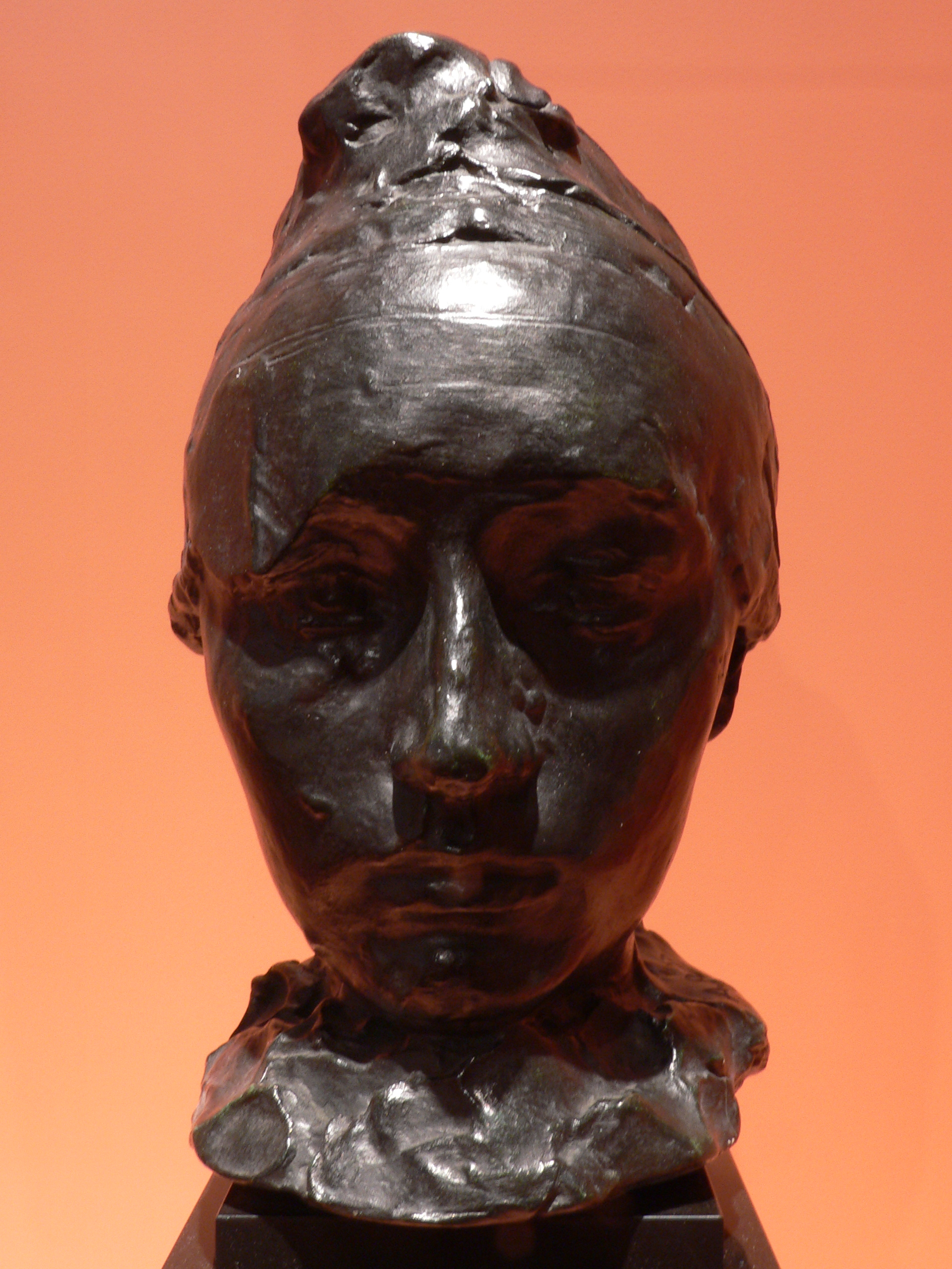 Portrait of Camille Claudel with a Bonnet (1886) - Auguste Rodin Tablo