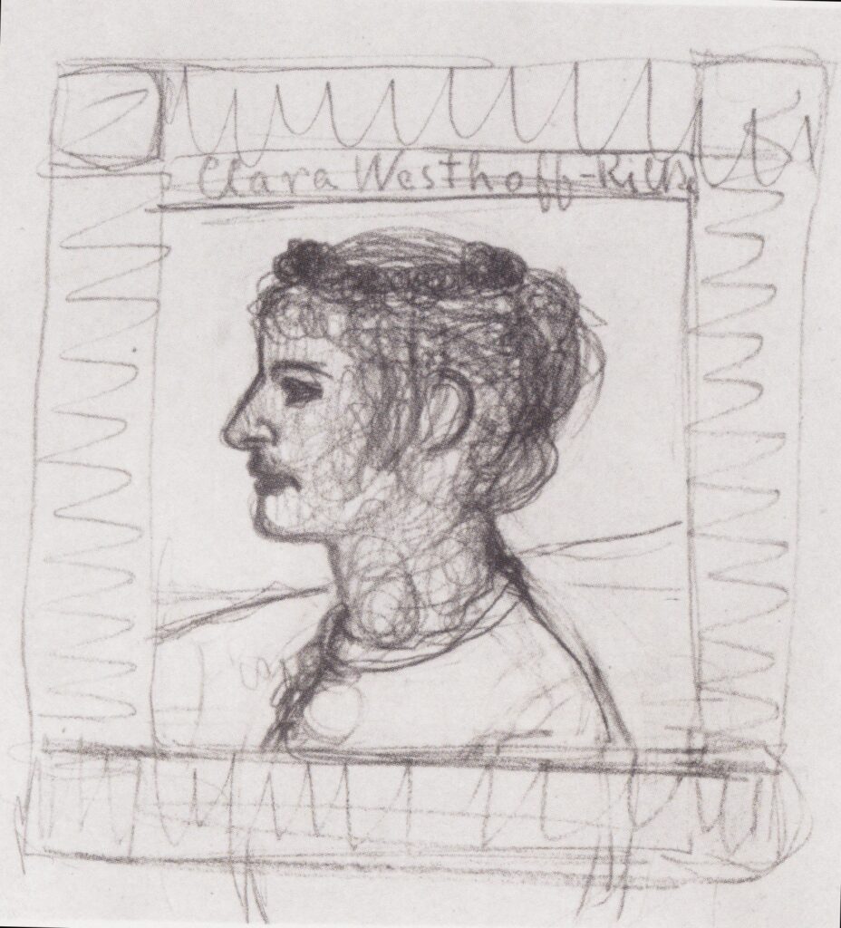 Portrait of Clara Rilke Westhoff (1902) - Paula Modersohn-Becker Tablo