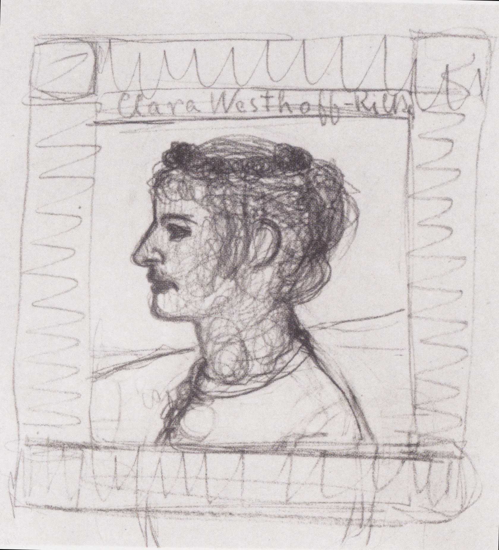 Portrait of Clara Rilke Westhoff (1902) - Paula Modersohn-Becker Tablo