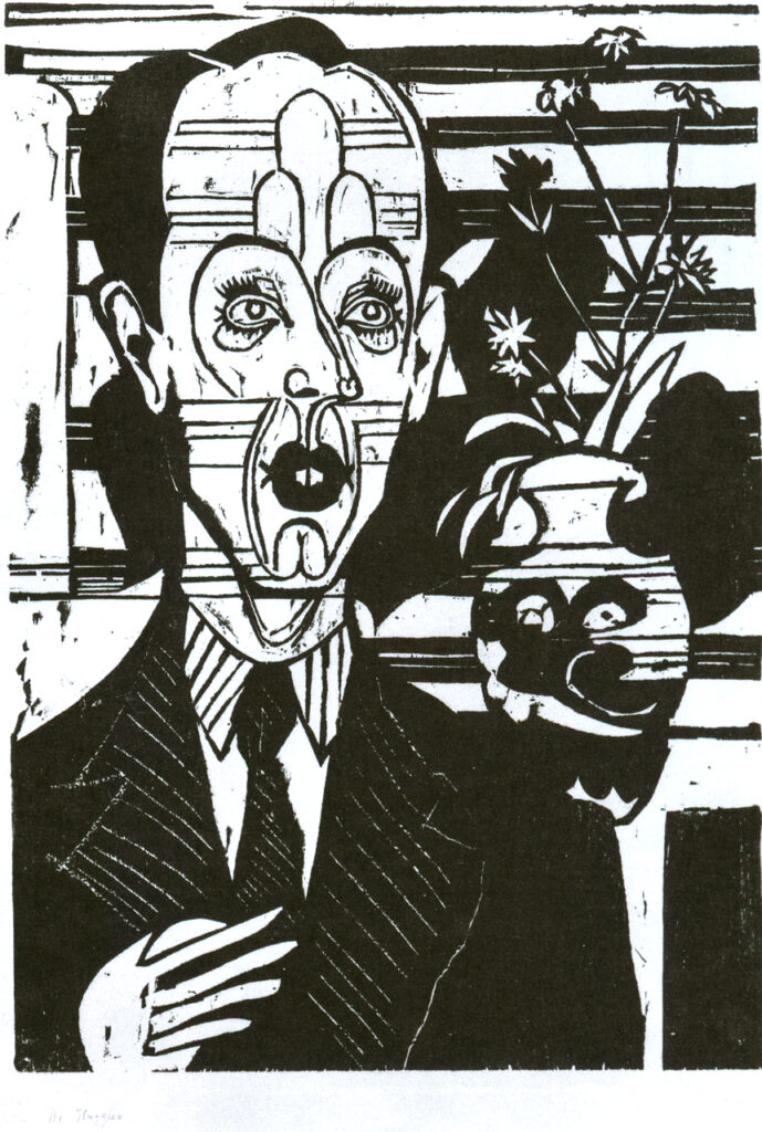Portrait of Dr. Huggler (1935) - Ernst Ludwig Kirchner Tablo