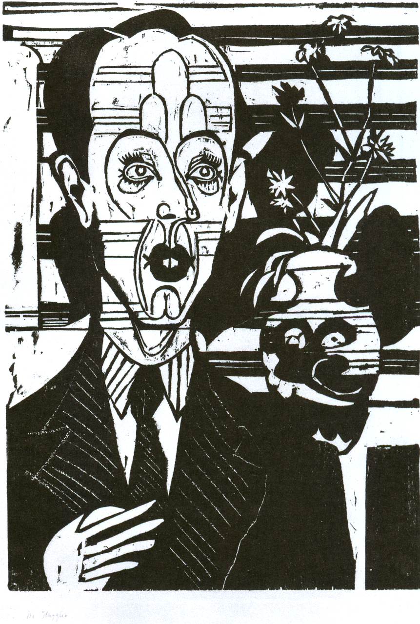 Portrait of Dr. Huggler (1935) - Ernst Ludwig Kirchner Tablo