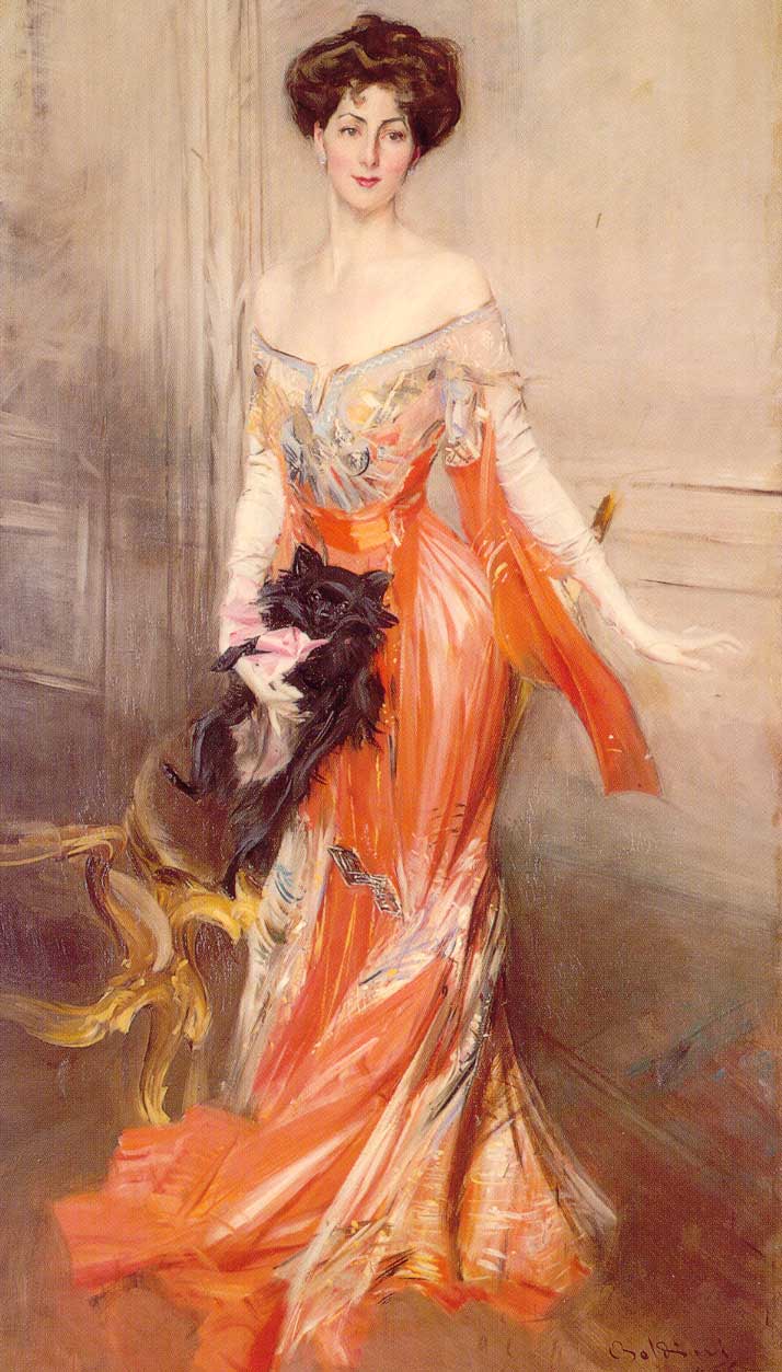 Portrait of Elizabeth Wharton Drexel (1905) - Giovanni Boldini Tablo