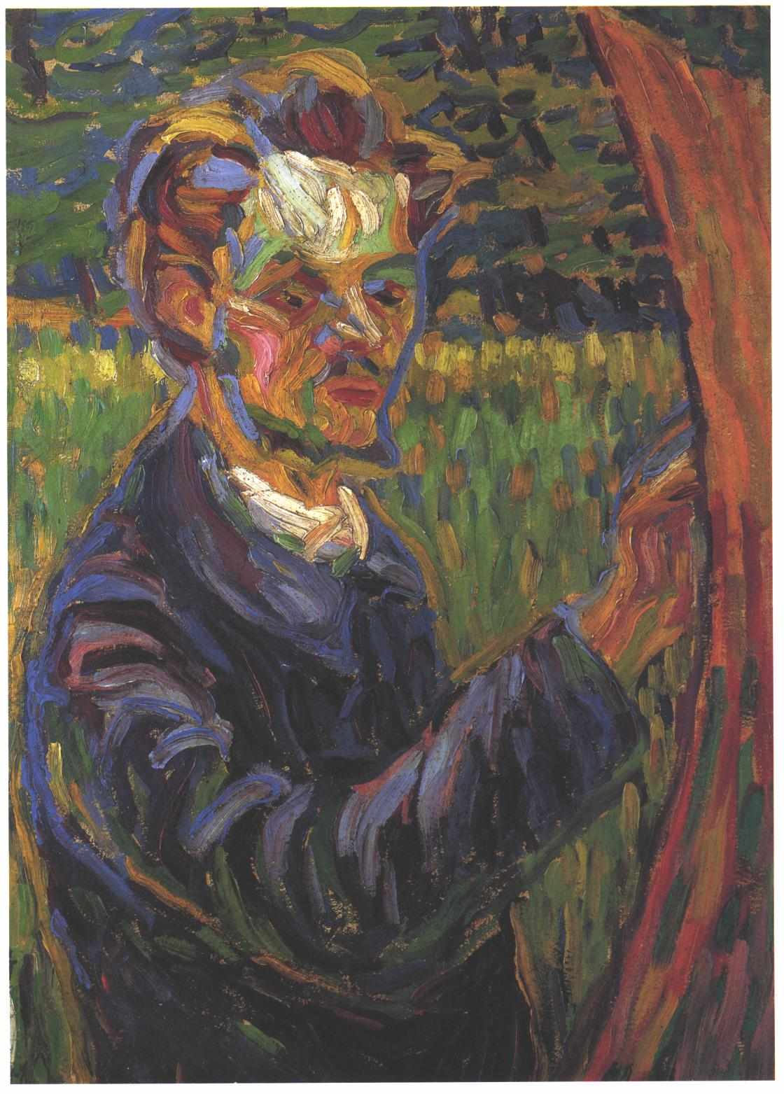 Portrait of Erich Heckel at the Easel - Ernst Ludwig Kirchner Tablo