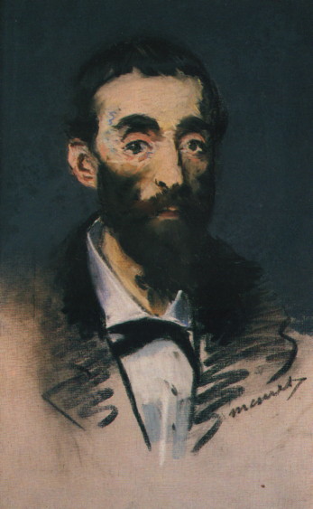 Portrait of Ernest Cabaner (1880) - Edouard Manet Tablo