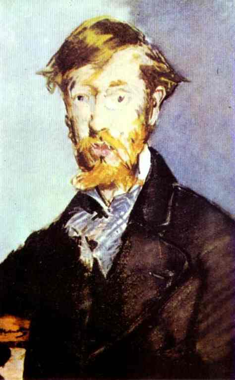 Portrait of George Moore (1879) - Edouard Manet Tablo