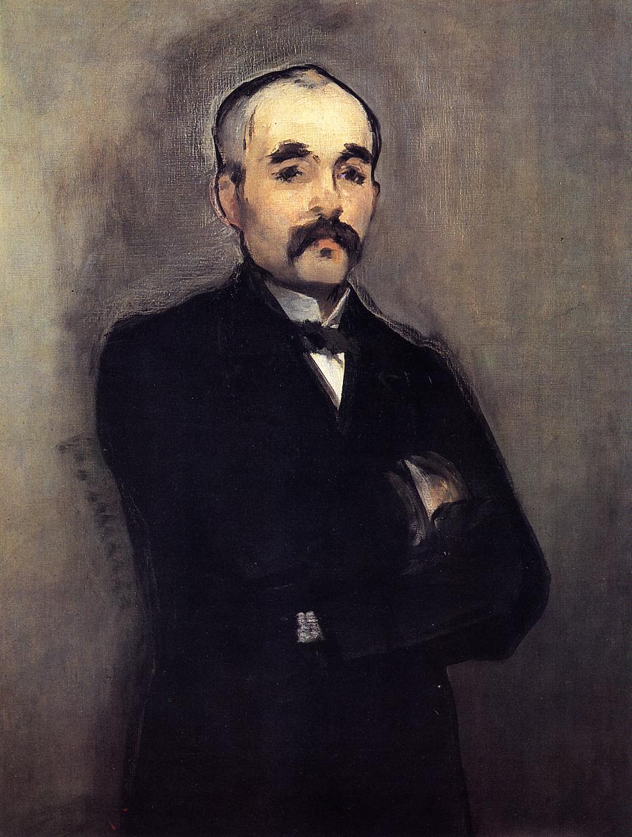 Portrait of Georges Clemenceau (1879) - Edouard Manet Tablo