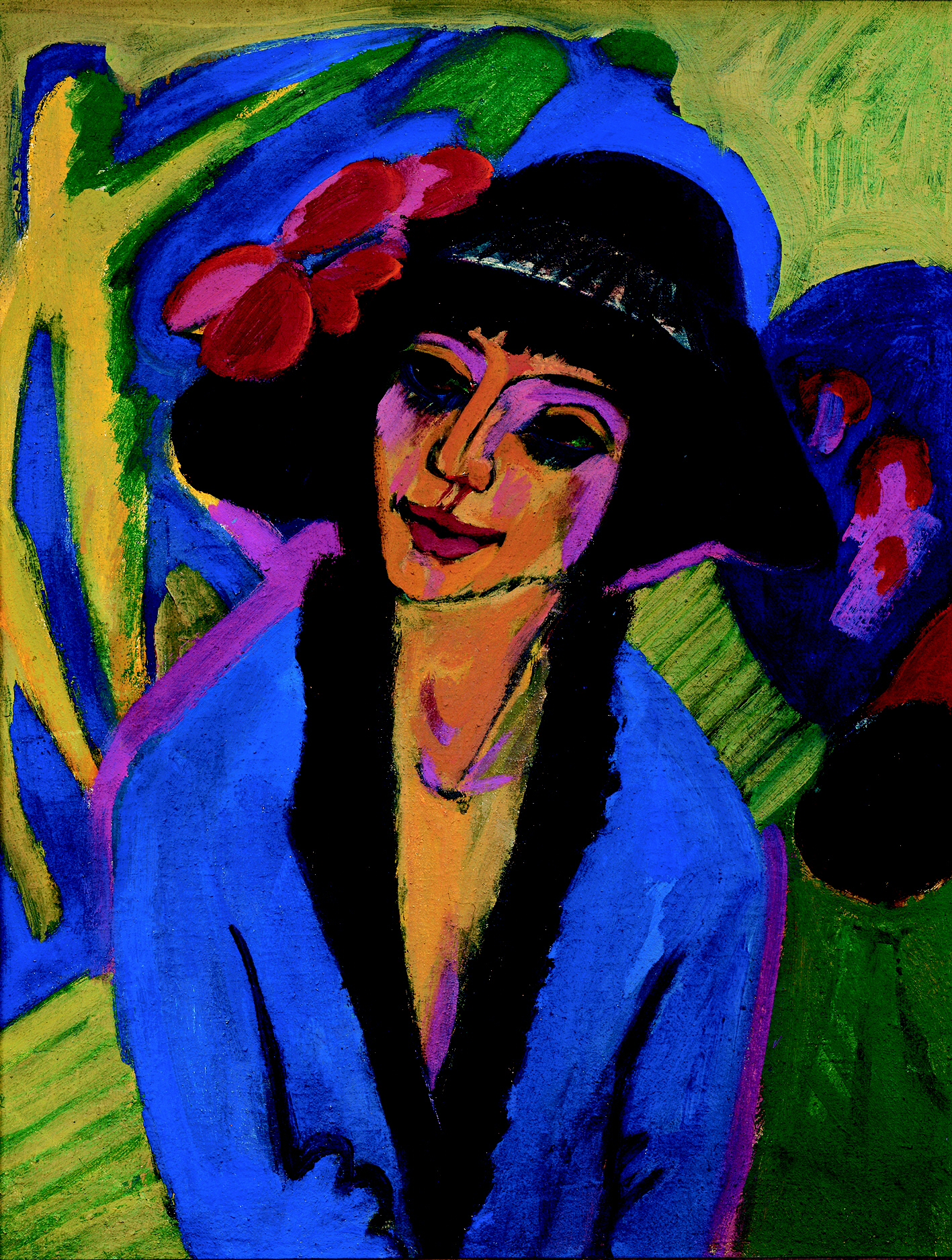 Portrait of Gerda (1914) - Ernst Ludwig Kirchner Tablo