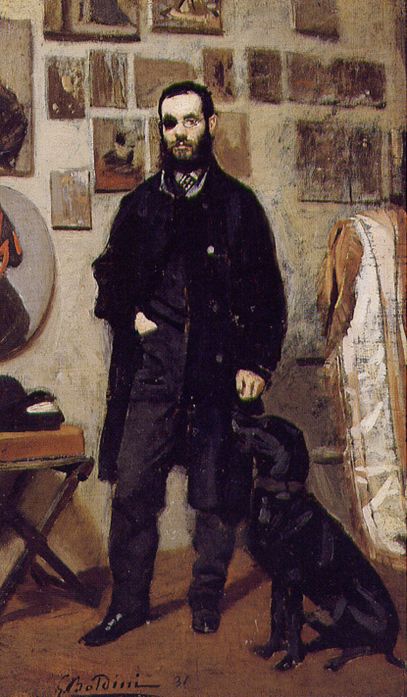 Portrait of Giuseppe Abbati (1865) - Giovanni Boldini Tablo