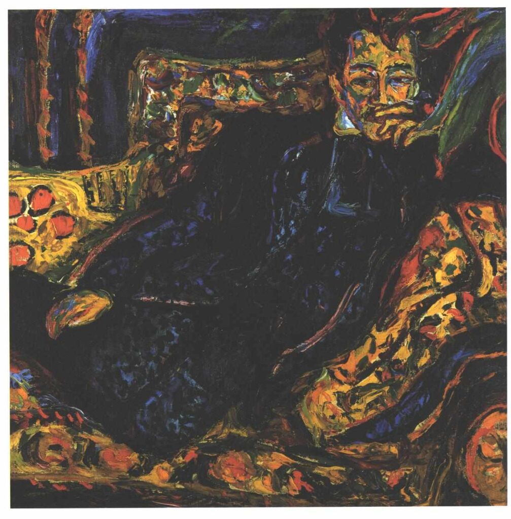 Portrait of Hans Frisch - Ernst Ludwig Kirchner Tablo