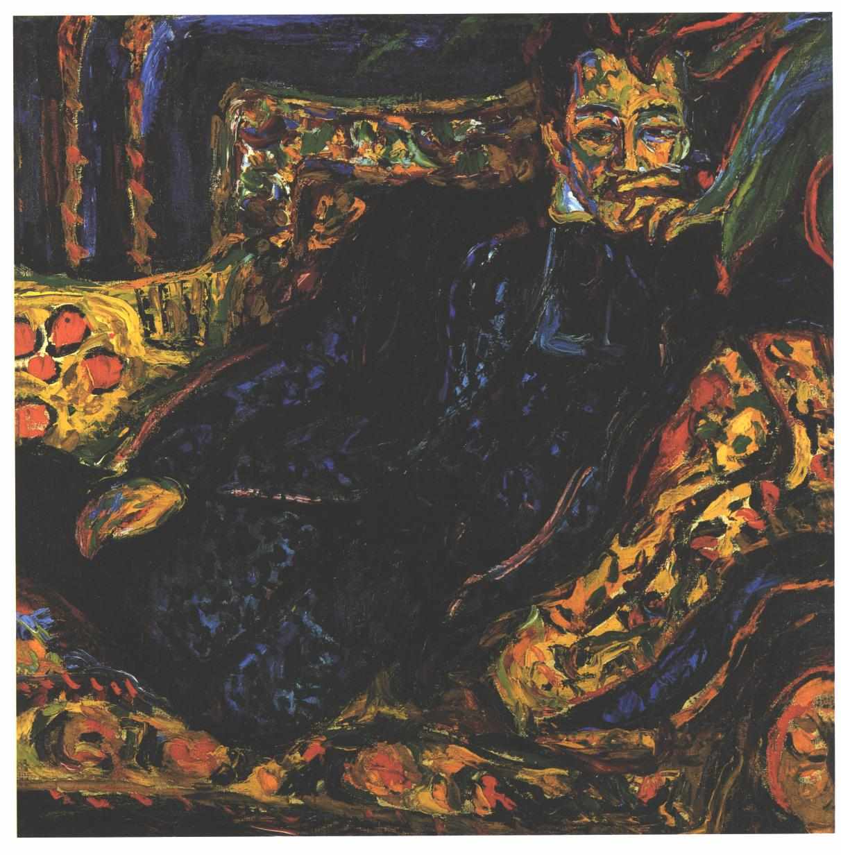 Portrait of Hans Frisch - Ernst Ludwig Kirchner Tablo