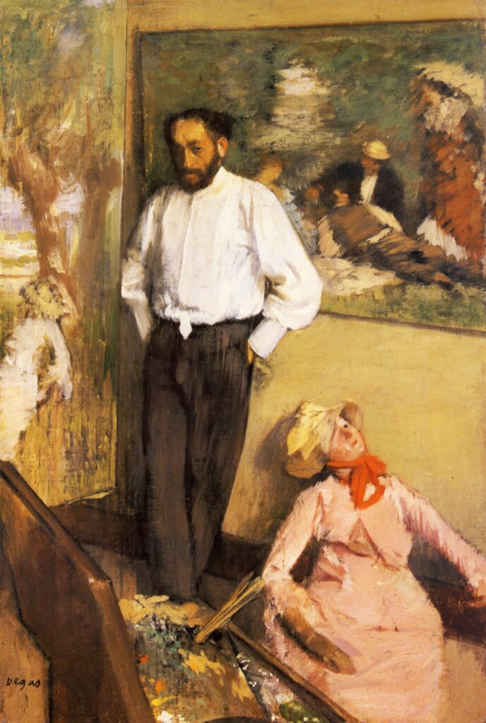 Portrait of Henri Michel Levy in his studio (1878) – Edgar Degas Tablo