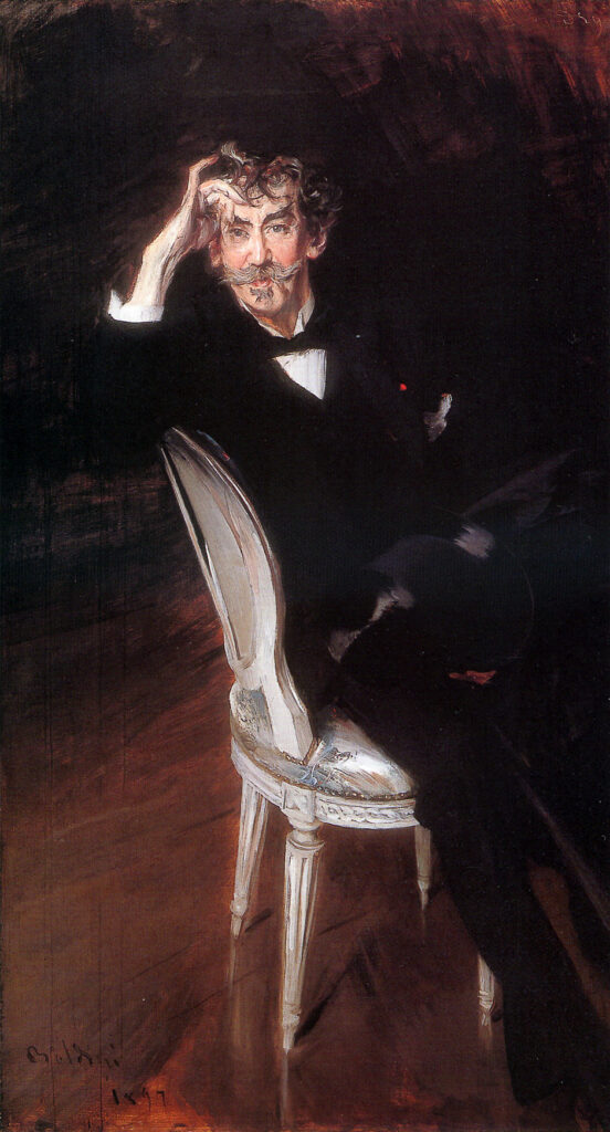 Portrait of James Abbott McNeil Whistler (1834 1903) (1897) - Giovanni Boldini Tablo