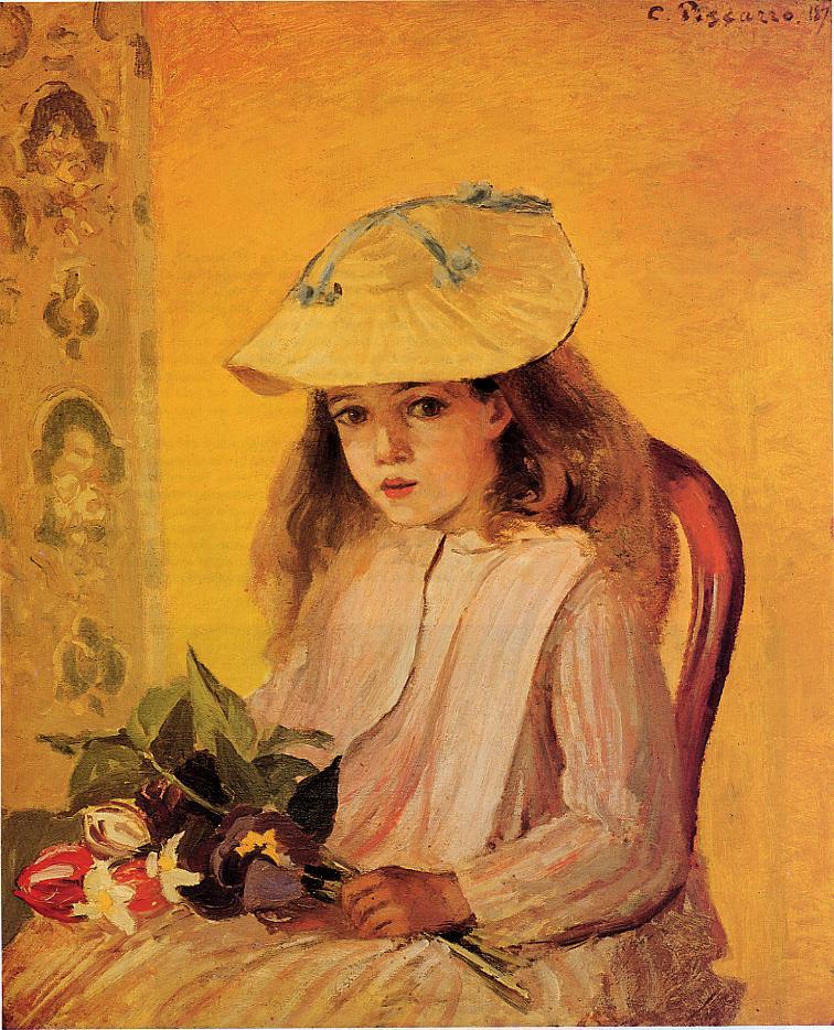 Portrait of Jeanne (1872) - Camille Pissarro Tablo