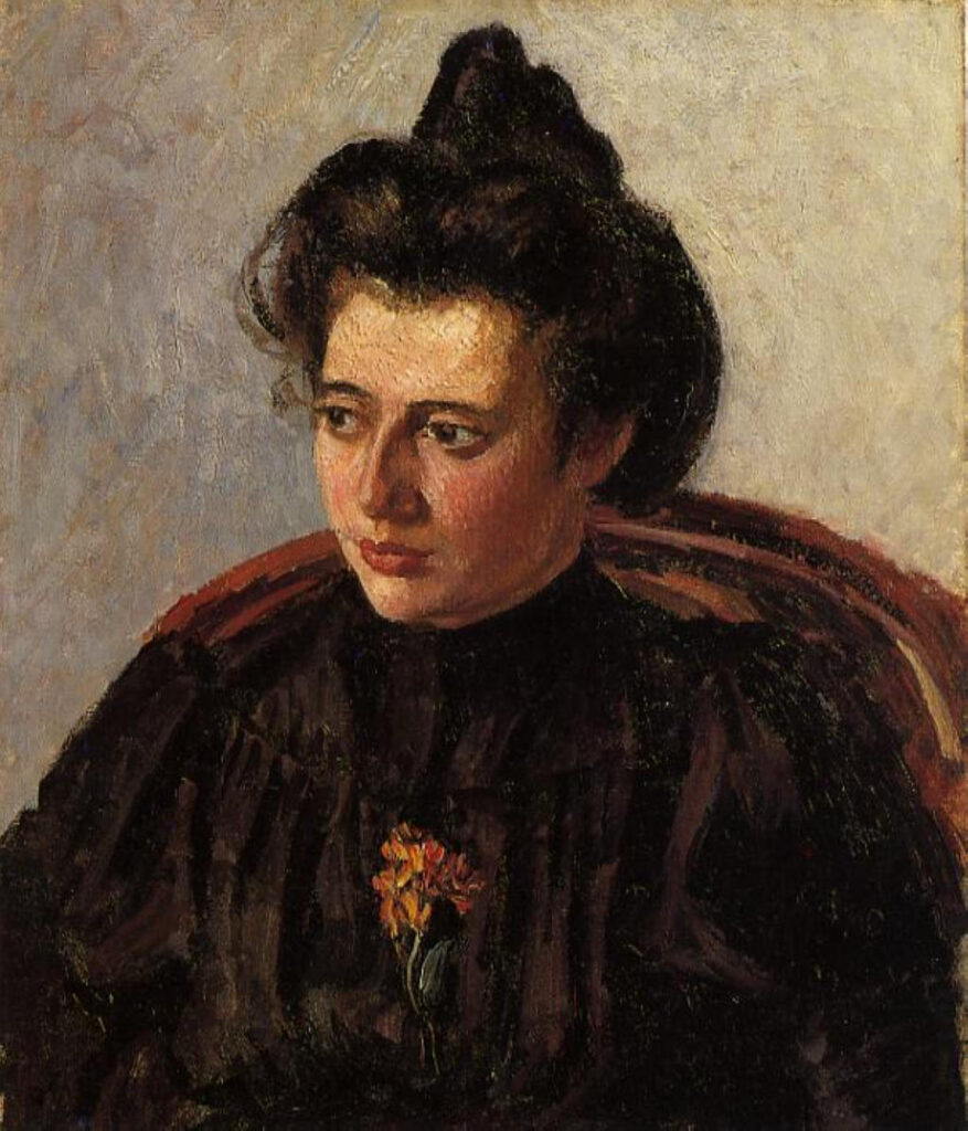 Portrait of Jeanne (1896) - Camille Pissarro Tablo