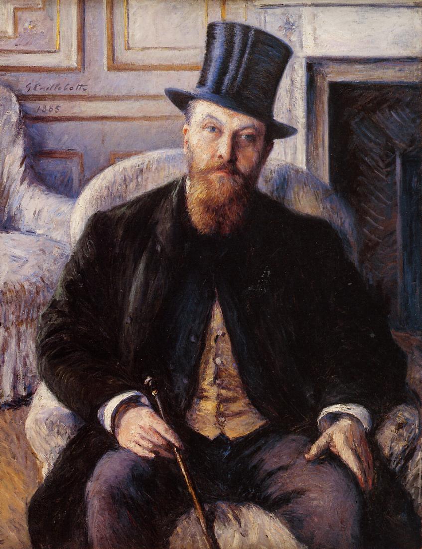 Portrait of Jules Dubois (1885) - Gustave Caillebotte Tablo