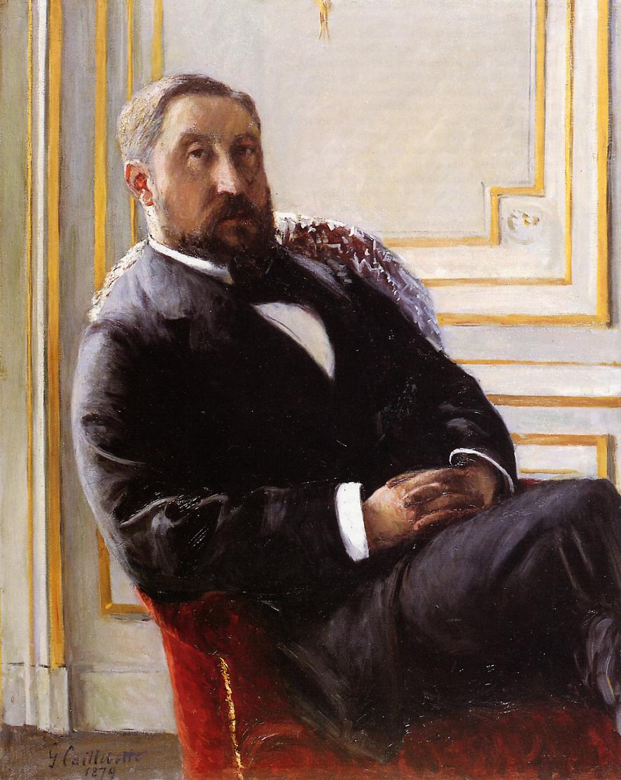 Portrait of Jules Richemont (1879) - Gustave Caillebotte Tablo