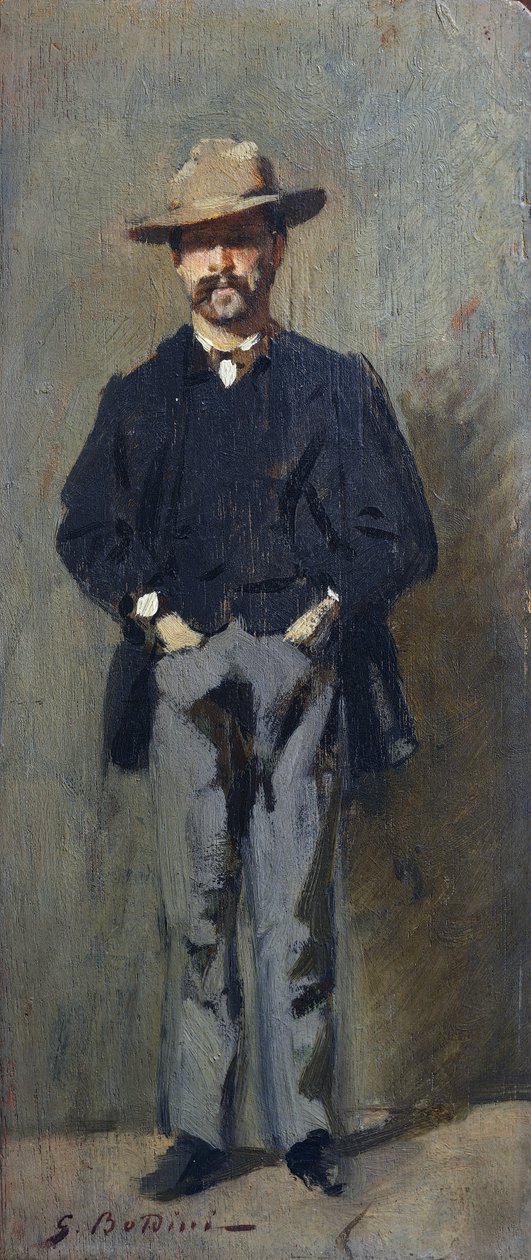 Portrait of Leopoldo Pisacani (1865) - Giovanni Boldini Tablo
