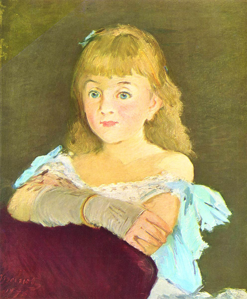 Portrait of Lina Campineanu (1878) - Edouard Manet Tablo
