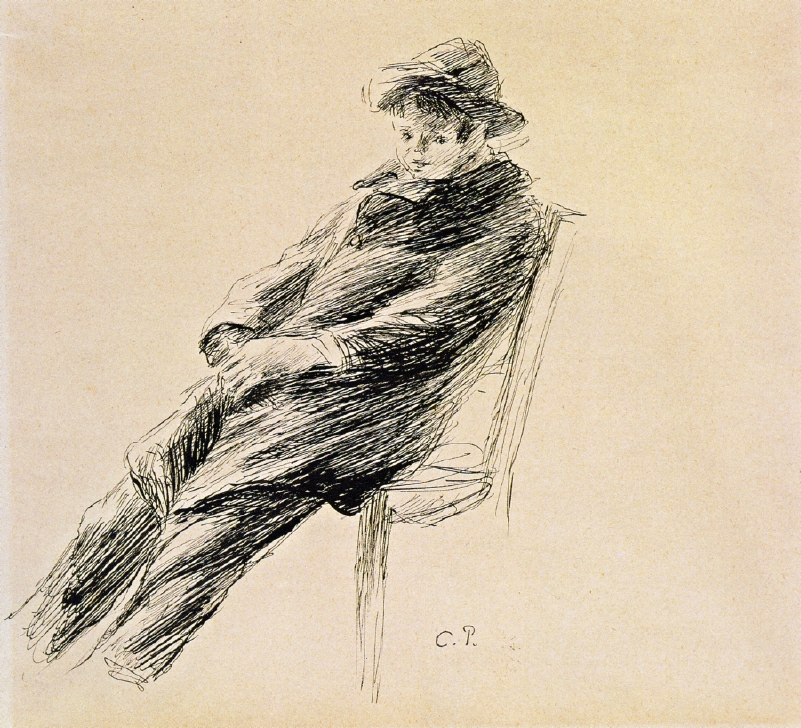 Portrait of Ludovic Rodo Pissarro (1891) - Camille Pissarro Tablo