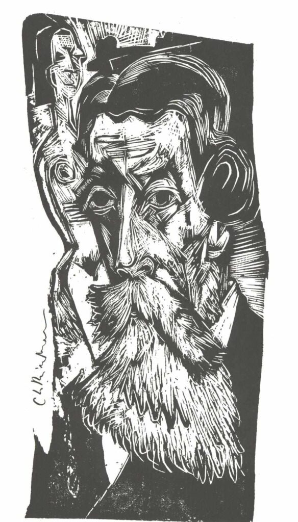 Portrait of Ludwig Schames - Ernst Ludwig Kirchner Tablo