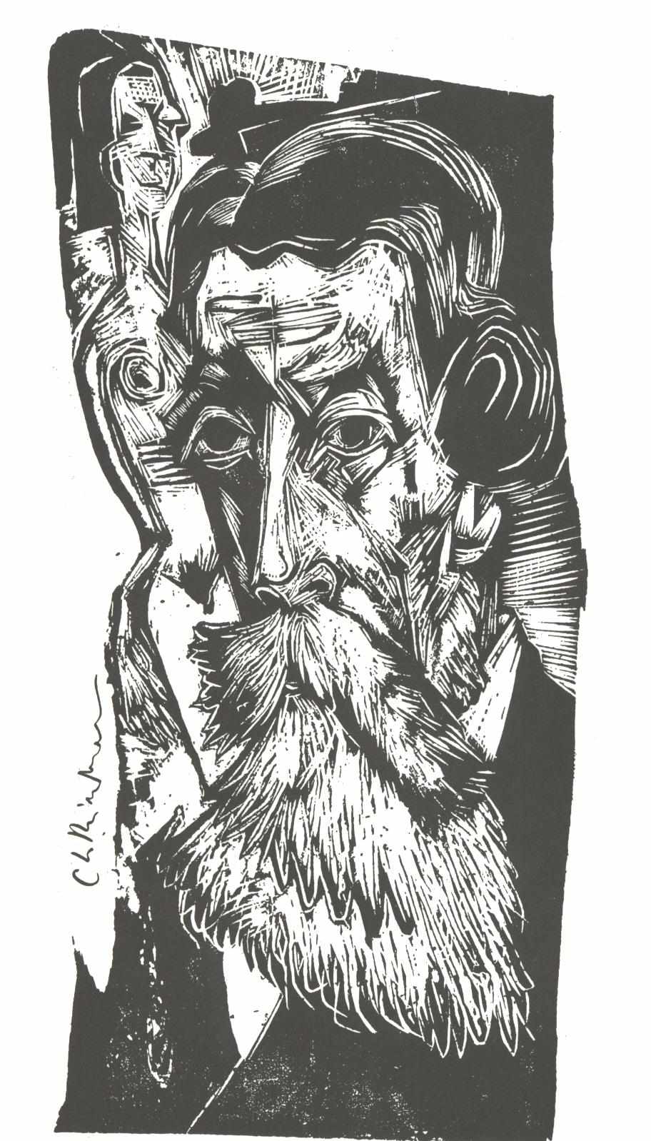 Portrait of Ludwig Schames - Ernst Ludwig Kirchner Tablo