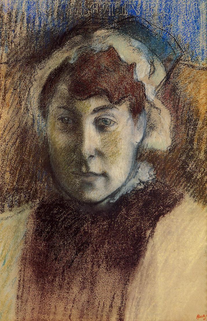 Portrait of Madame Ernest May (1881) - Edgar Degas Tablo