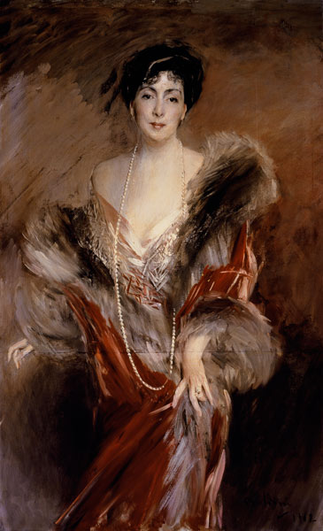 Portrait of Madame Josephina A. de Errazuriz - Giovanni Boldini Tablo
