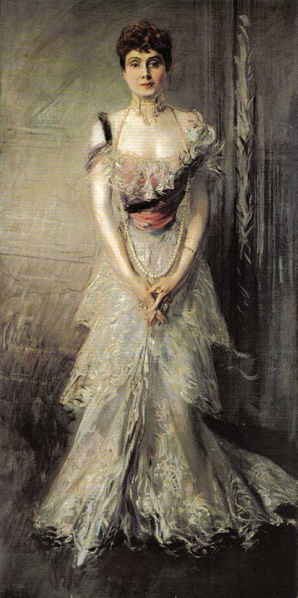 Portrait of Maria Eulalia of Spain (1898) - Giovanni Boldini Tablo