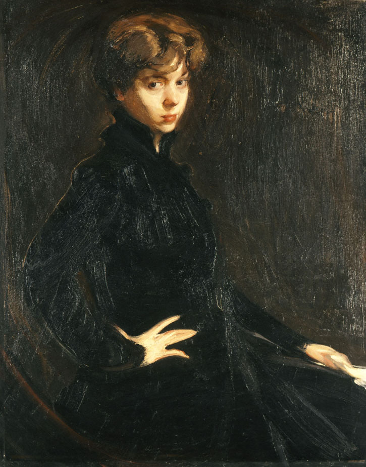 Portrait of Mlle.M. Horsch (1916) - Nikolaos Lytras Tablo