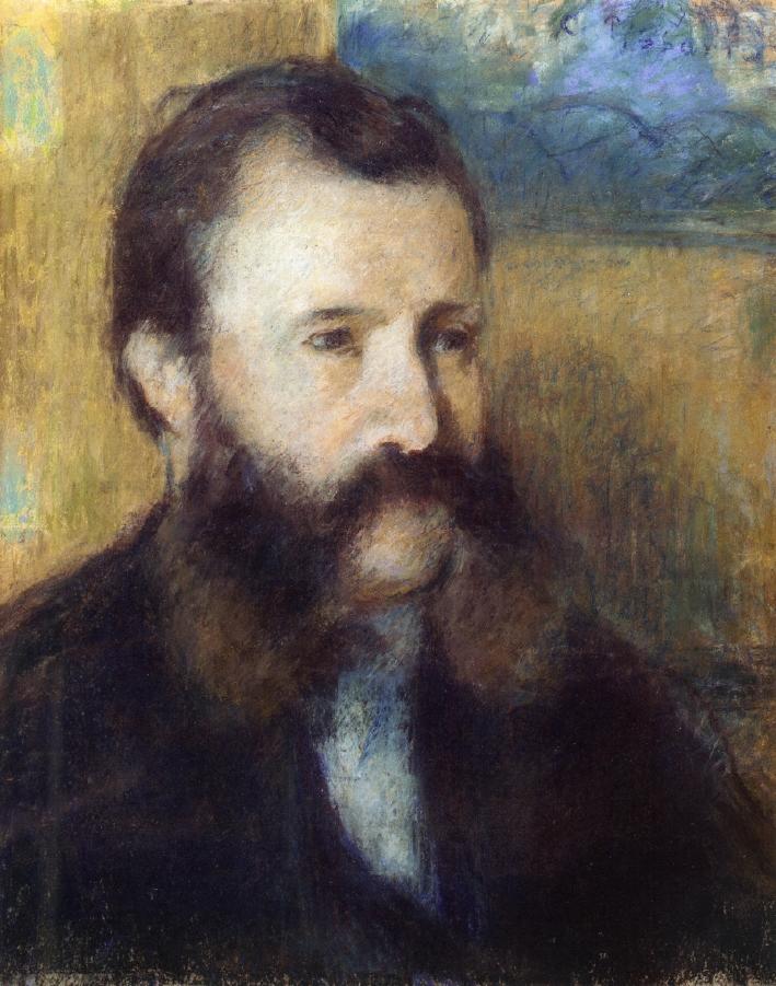 Portrait of Monsieur Louis Estruc (1874) - Camille Pissarro Tablo