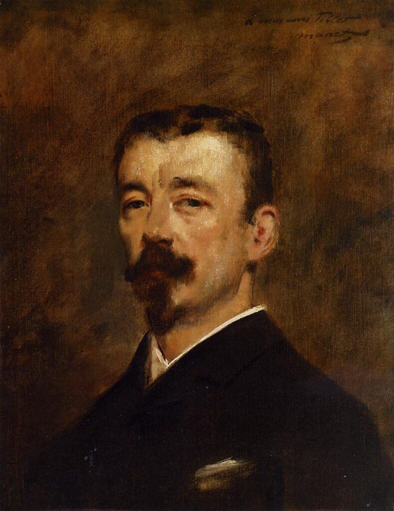 Portrait of Monsieur Tillet (1871) - Edouard Manet Tablo