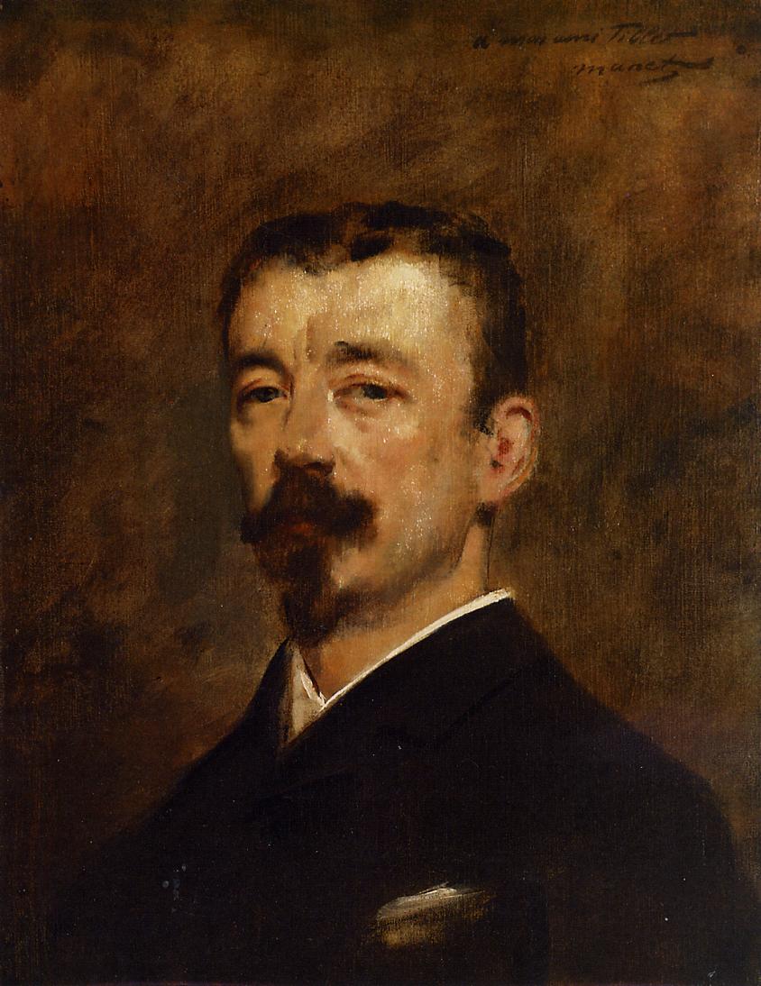 Portrait of Monsieur Tillet (1871) - Edouard Manet Tablo
