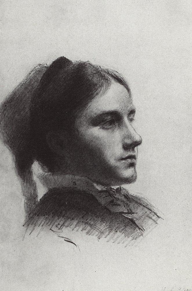 Portrait of N.A. Jaroshenko - Arkhip Kuindzhi Tablo