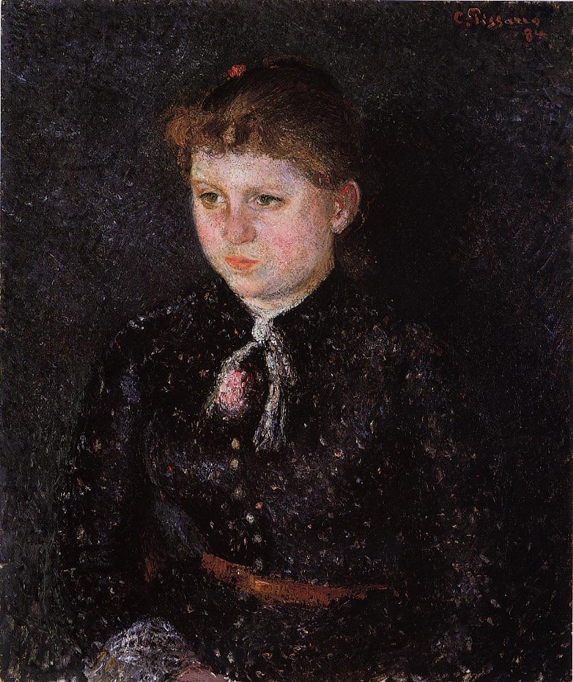 Portrait of Nini (1884) - Camille Pissarro Tablo