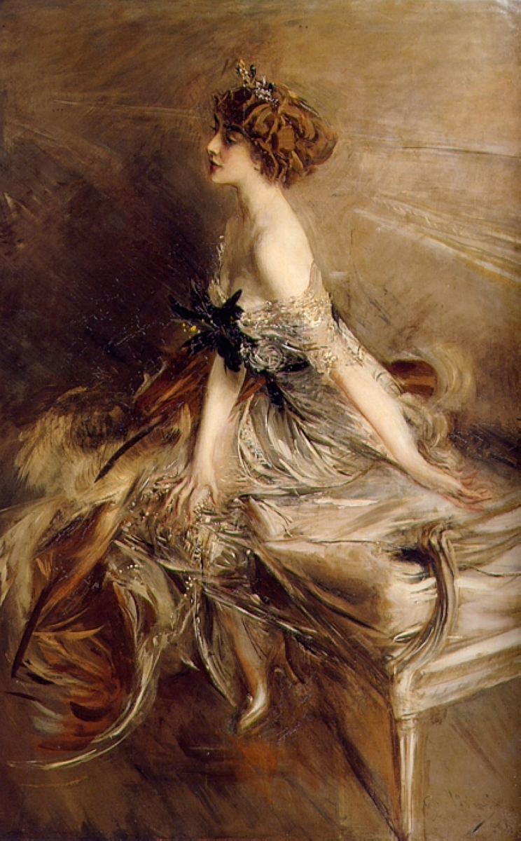 Portrait of Princess Marthe Lucile Bibesco (1911) - Giovanni Boldini Tablo