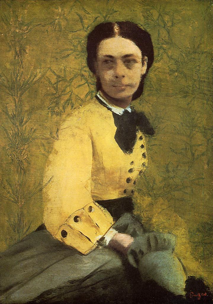 Portrait of Princess Pauline de Metternich (1860) - Edgar Degas Tablo