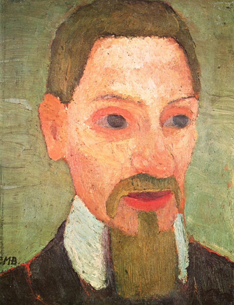 Portrait of Rainer Maria Rilke (1906) - Paula Modersohn-Becker Tablo