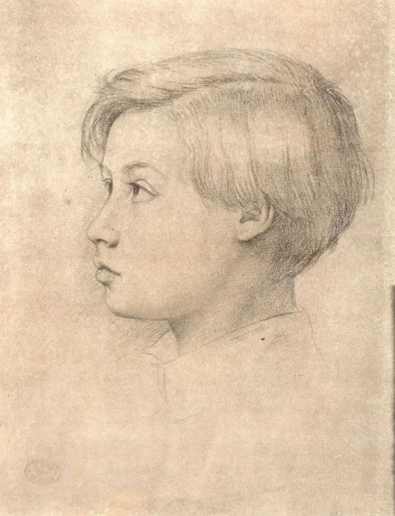 Portrait of René de Gas (1854) - Edgar Degas Tablo