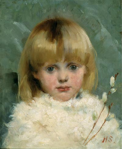 Portrait of a Girl - Helene Schjerfbeck Tablo