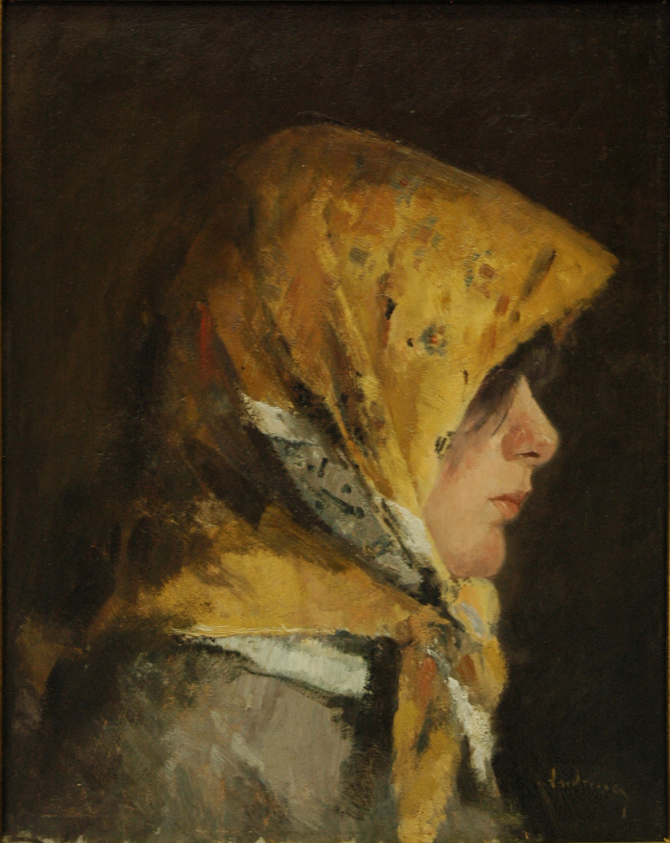 Portrait of a Girl - Ion Andreescu Tablo