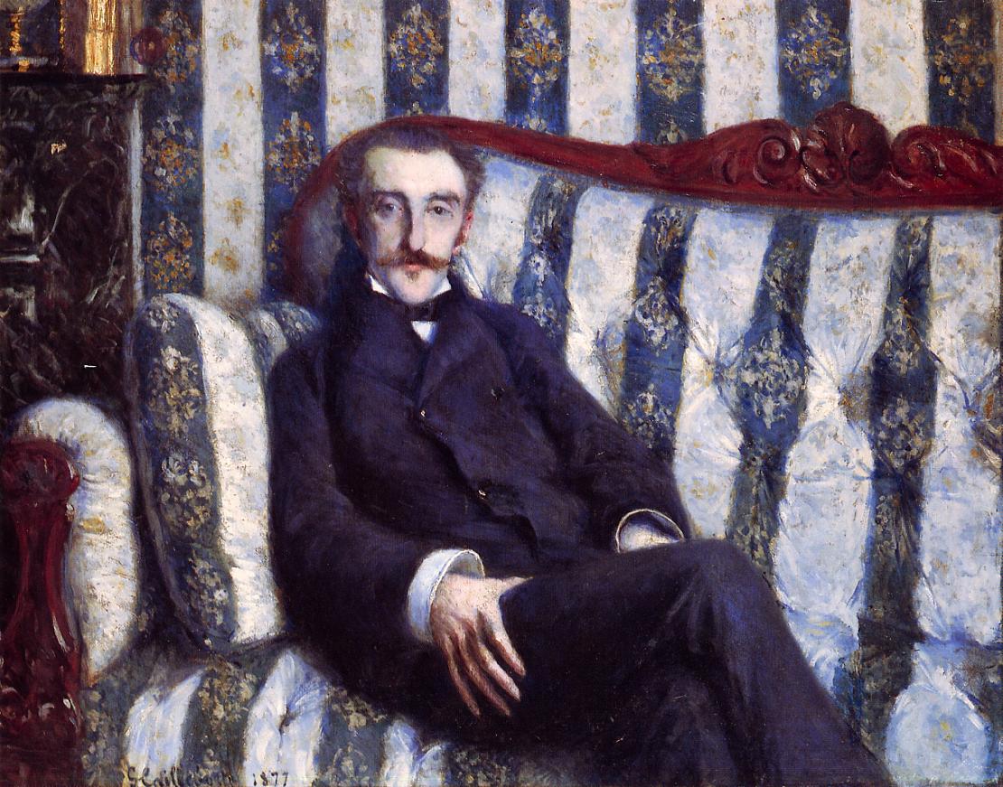 Portrait of a Man (1877) - Gustave Caillebotte Tablo