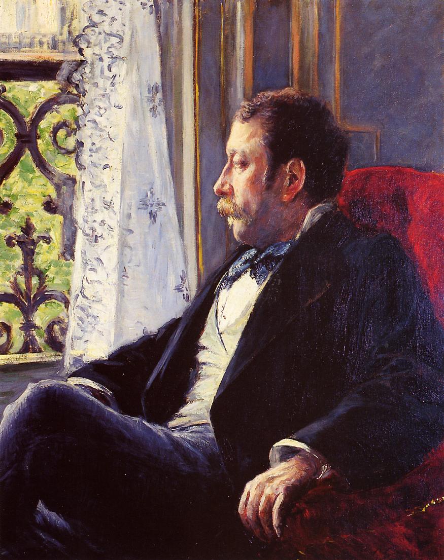 Portrait of a Man (1880) - Gustave Caillebotte Tablo
