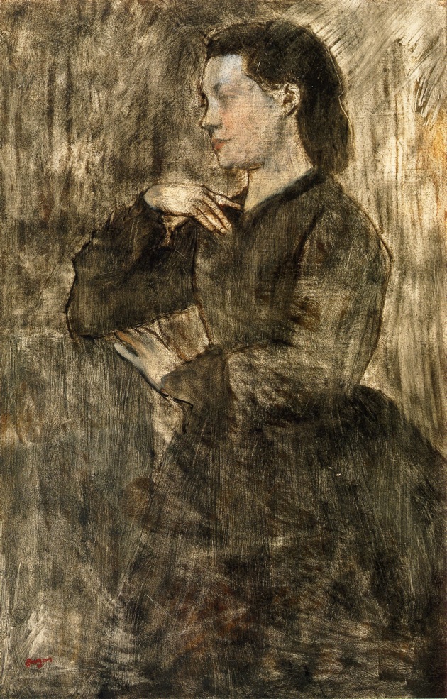 Portrait of a Woman (1873) - Edgar Degas Tablo