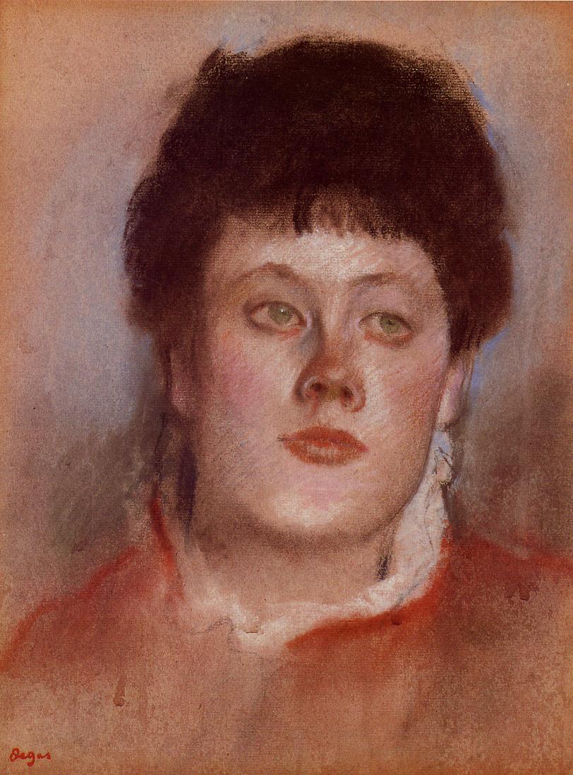 Portrait of a Woman (1878) - Edgar Degas Tablo