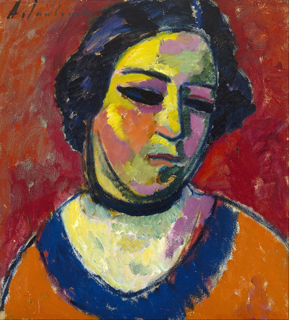 Portrait of a Woman (1912) - Alexej von Jawlensky Tablo