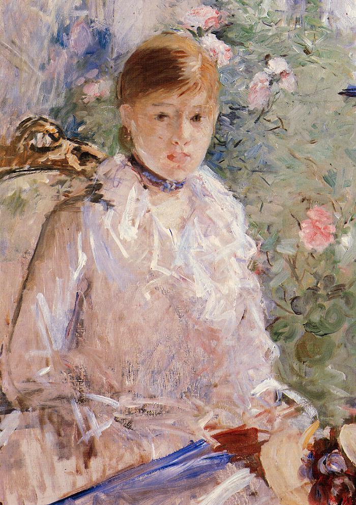 Portrait of a Young Lady (1878) - Berthe Morisot Tablo