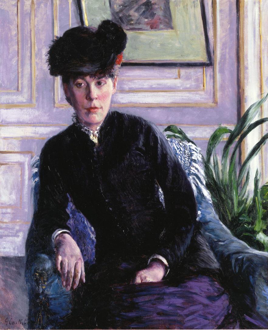 Portrait of a Young Woman in an Interior (1877) - Gustave Caillebotte Tablo