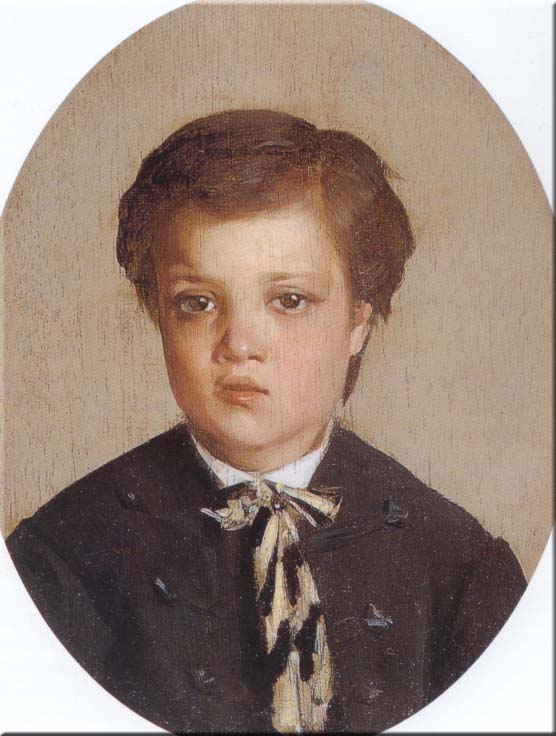 Portrait of a boy (1858) - Giovanni Boldini Tablo