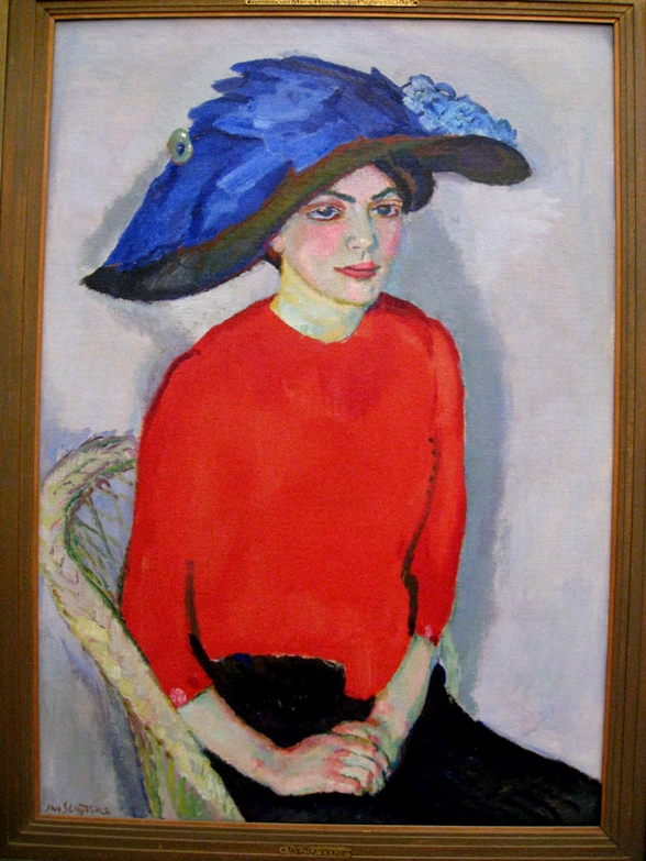 Portrait of a lady in red (1912) - Jan Sluyters Tablo