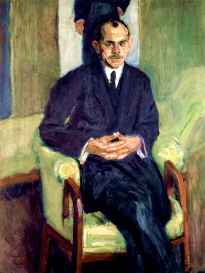Portrait of a seated man (1908) - Richard Gerstl Tablo